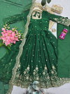 Ssc 718 Fandy Silk Embroidery Sequence Work Readymade Suits